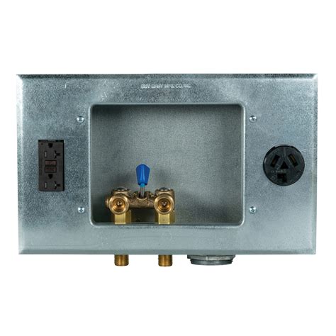 metal washer outlet box|metal washing machine outlet box.